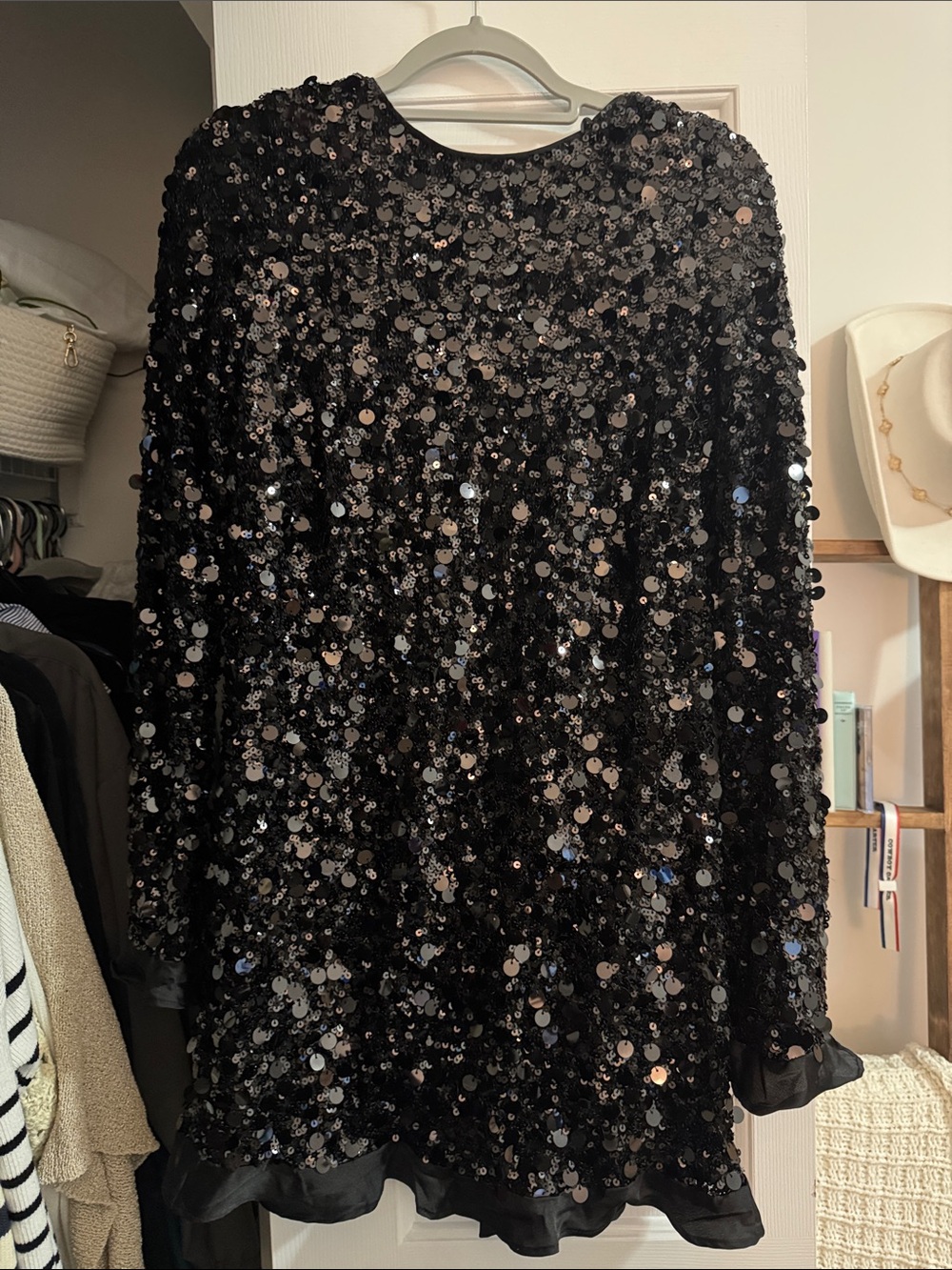 Show Me Your MuMu Black Sequin Mini Dress